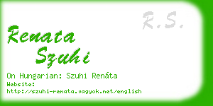 renata szuhi business card