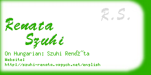 renata szuhi business card